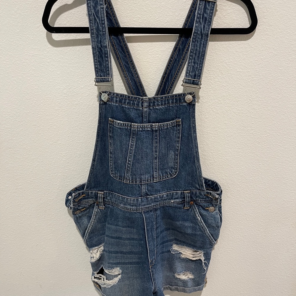 Jeans romper overalls shorts